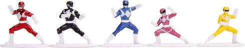 Jada Toys Power Rangers 1.65" Die-cast Metal Collectible Figures 20-Pack, Toys for Kids and Adults, Silver...
