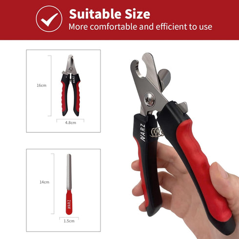 Dog Nail Clippers Professional Dog Nail Trimmers & Pets Nail Trimmers Cat Nail Clipper with Pet Nail File Cat Nail Trimmers with Safety Lock to Pr...