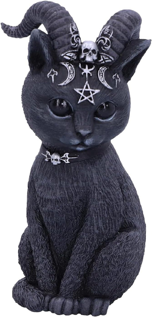 Nemesis Now Figurine Decor, Detailed Hand-Painted Polyresin, Black - Pawzuph Horned Gothic Satanic Cat...