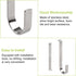 Vinyl Siding Hangers, 10PCS Heavy Duty Stainless Steel Low Profile No Hole Hanger Vinyl Siding Hooks No Damage No Drill Hook for Hanging Outside H...