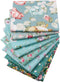 Hanjunzhao Green Fat Quarters Fabric Bundles, Precut Quilt Sewing Quilting Fabric, 18 x 22 inches (Green Floral)...
