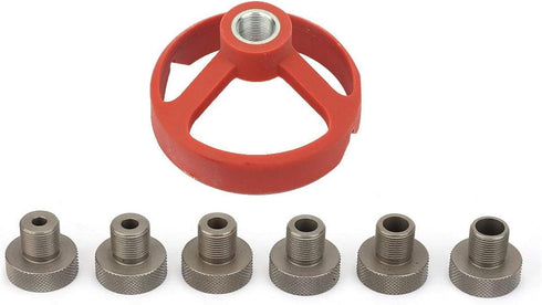 Drill Punch Locator Chucks 5/6/7/8/9/10mm Woodworking Vertical Drilling Fixture Self Centering Drill Bit Jig(red)...
