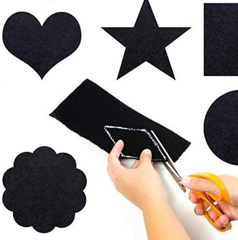 10pcs Felt Fabric Adhesive Sheets, Sticky Back Sheets, Self-Adhesive Sheets for Art & Crafts, Jewelry Box Liner, Furniture Protector Pads Water Re...