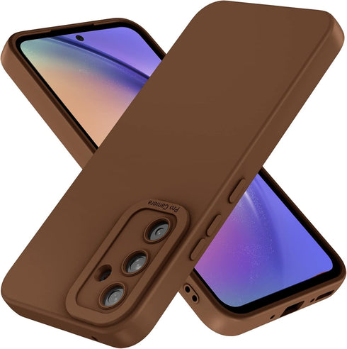 Samsung Galaxy a15 5g Case: Liquid Silicon Protective Military Grade Armor Samsung a15 Case, Heavy Duty Protection Phone Cases (Brown)...