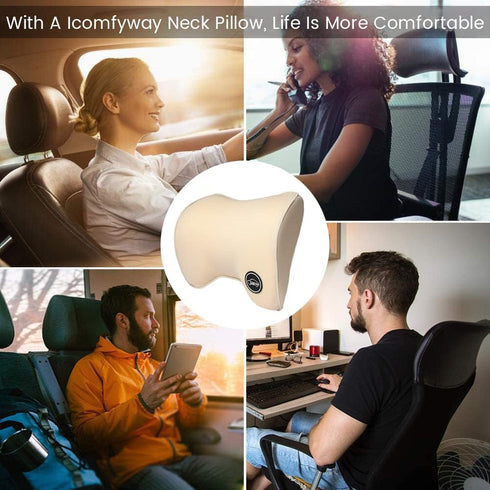 Car Neck Pillow For Car Driving, Car Seat Headrest Pillow, Car Neck Support And Rest For Car Pillow, Travel Car Seat Neck Pillow For Neck Pain Rel...
