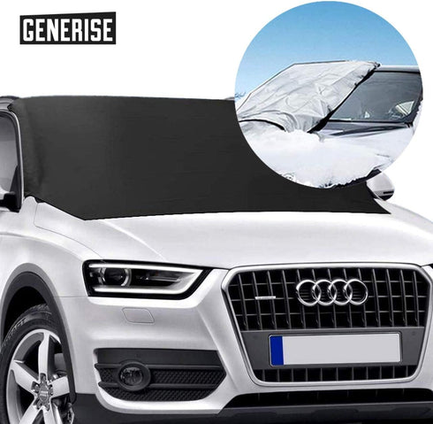 Car Windscreen Cover Reversible All Seasons Car Screen Cover Winter & Summer - Protects Windshield from Frost, Snow, Ice & UV Rays...