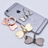 Cavdycidy Metal Butterfly Ring Holder for Cell Phone,Finger Ring Stability Holder Back Stand Car Mount Hook Kickstand Compatible with All Smartpho...