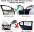 ggomaART Car Side Window Sun Shade - Universal Reversible Magnetic Curtain for Baby and Kids with Sun Protection Block Damage from Direct Bright S...
