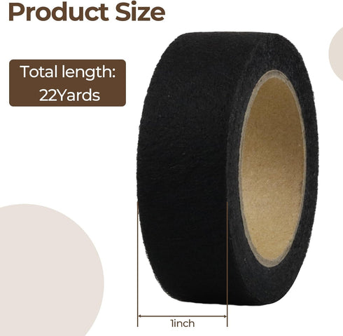 PLANTIONAL 2 Rolls Iron on Hem Tape, Fabric Fusing Hemming Tape - 1 Inch x 22 Yards Light and Medium Weight Black Adhesive Web, No Sewing Required...