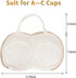 2Pcs Bra Wash Bags for Laundry Lingerie Brassiere Bag bra washing protector holder for Washing Machine Beige(A to C Cups)...
