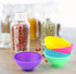 Coopay 8 Pieces Mini Silicone Bowls Multicolor Pinch Bowls Heat Resistant Snack Bowls Prep and Serve Bowls, Unbreakable, Flexible, 1.75 Oz (Solid ...