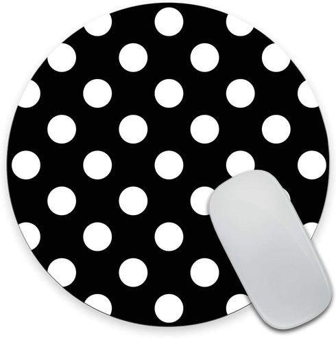 Mouse Pad Polka Dots Mouse Pad Dot Mouse Pad Office Mouse Pad Personalized Mouse Pad Desk Accessories Mouse Pad Round MousePad 7.9 x 7.9 x 0.12 In...