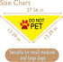 JXGZSO 1 Piece Stop Dot Not Pet/Stop No Touch No Talk/Stop Do Not Distract Dog Bandana (DO NOT PET Y D)...
