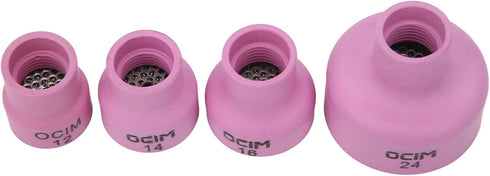 Alumina Torch Gas Lens Kit, Long Service Life Ceramic Welding Cup Set, for Welding Equipment Industrial Supplies WP?171826 TIG Welding Torch...