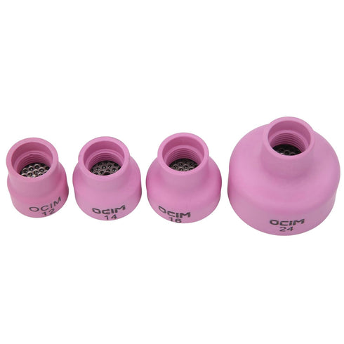 Glass Welding Cups Monster Gas Lenses for Welding Ceramic + Alumina Ceramic Welding Cup Set Alumina Torch Gas Lens Kit Industrial Supplies Wp?17 1...