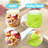 Baby Food Storage Containers,12 Baby Food Containers with Lids,4 oz Glass Baby Food Jars,Small Snack Containers for Toddlers,Thickened Baby Food S...