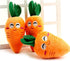 1Pc Soft Dog Toys Cute Carrot Plush Chew Squeaker Plush Dog and Cat Toys with Multi-Squeaks Sound Pet Puppy Supplies Dog Squeak Toys...