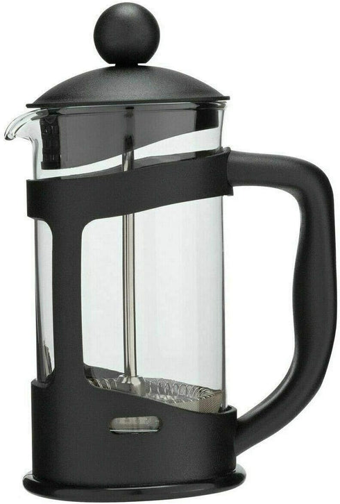 Classic Continental 350ml Black Cafetière – Premium Manual 3 Cup French Press Coffee Maker with Toughened Shockproof Glass Pot and Plunger Filter ...