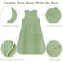 Baby Wearable Blanket, Breathable Cotton Sleep Sacks for 6-12 Months, 3 Pack Sleeping Bag Sack, Medium Size, 2-Way Zipper, 0.5 Tog...