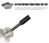 Rasp Wood Carving Bits for Woodworking 1/8” Shank Mini Rotary Burr Rasp Set Power Carving Bit Tools for Wood Carving-10 pcs...