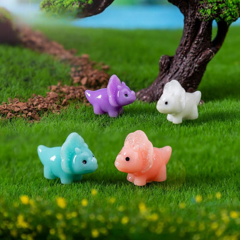 12 Pcs Mini Resin Dinosaur Figures Small Dinosaur Tiny Dinosaur for Mini Garden Micro Landscape Aquarium Home Decoration Dinosaur Party Favors (Re...