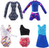 E-TING 10Pcs =5 Sets Beach Bikini Swimsuit Bathing Doll Clothes Swimwear with 5 Pairs Shoes for 11.5 Inch Girl Dolls (J)...