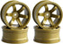 4PCS RC Car Rubber Tires and Plastic Wheels Rims Compatible with 1/10 Scale On Road Touring Racing Flat Drift Car Traxxas HSP HPI Tamiya Sakura (G...