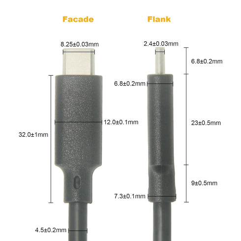 USB-C to USB-C 2.0 Cable, 5A 100W Fast Charging, 480Mbps Speed, for Mobile Phones, Laptops, Tablets, and Industrial Devices of Type-C Interface (1...