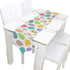 WOOR Double-Sided Easter Eggs Seamless Table Runner 13 x 70 Inches Long,Table Cloth Runner for Wedding Party Holiday Kitchen Dining Home Everyday ...