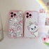 Clear Transparent Soft TPU Light Up in The Dark Case for Apple iPhone 15 Pro Max Cat Kitty Kitten Bow Baby Pink Color Bow Cartoon Anime Cute Lovel...