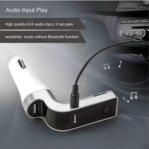 Bluetooth FM Transmitter for car, TIANSHILI Handsfree Bluetooth Receiver Car Kit with Mic/TF Card/USB Drive/AUX Play for iPhone,iPad and Other And...
