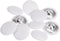 10pcs 40L Fabric Cloth Covered Button 25mm Round Metal Shank Sewing Buttons for Suits Dress Blouses, White...