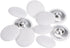 10pcs 40L Fabric Cloth Covered Button 25mm Round Metal Shank Sewing Buttons for Suits Dress Blouses, White...