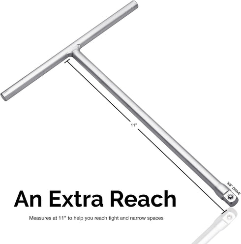 Neiko 01135A 3/8-inch Drive T-Handle Wrench with Long Reach | Chromium Vanadium Steel...