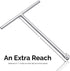Neiko 01135A 3/8-inch Drive T-Handle Wrench with Long Reach | Chromium Vanadium Steel...