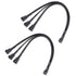 Cable Matters 2-Pack 3 Way 4 Pin PWM Fan Splitter Cable - 12 Inches / 30cm, 1x PWM-Controlled Fan with 2 Follower Fans, PC Fan Splitter 1 to 3 Con...