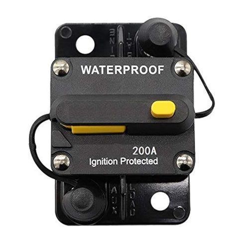 200Amp Circuit Breaker 30A-300A Inline Fuse Inverter with Manual Reset Breaker for Car Truck Rv ATV Marine Boat Vehicles/Electronic Systems...