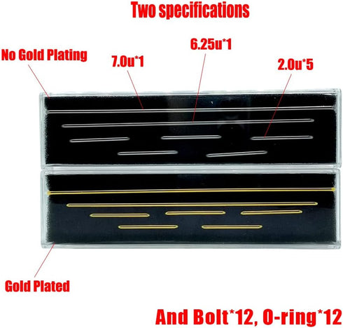 V3 Screw-in Installation Translucent Yellow Keyboard Stabilizers with 2u 6.25u 7u Wires, Keycap Stabilizers Mechanical Keyboard Stabilizers For Di...