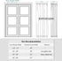 PONY DANCE Side Door Window Curtains for Front Door, French Door Curtain for Small Window Sidelight, White Voile Sheer Rod Pocket Kitchen Door Cur...