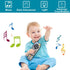 Kids Realistic TV Remote Control with Soft Light and Sound, Early Educational Learning Remote Toy with 3 Different Language, Musical Remote Toy fo...