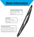 Rear Wiper Blade-12" Rear Windshield Wiper Blades for Cadillac Escalade 2007-2014, Buick Enclave 2008-2017, GMC Yukon 2007-2013, Ford Escape 2008-...