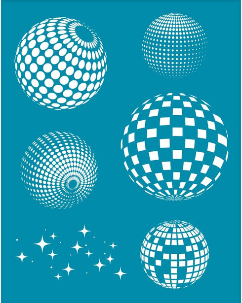 OLYCRAFT 4x5 Inch Silk Screen for Polymer Clay Disco Ball Clay Stencils Reusable Star Stencil Silk Screen Printing Stencils Non-Adhesive Mesh Tran...