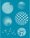 OLYCRAFT 4x5 Inch Silk Screen for Polymer Clay Disco Ball Clay Stencils Reusable Star Stencil Silk Screen Printing Stencils Non-Adhesive Mesh Tran...