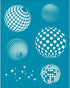 OLYCRAFT 4x5 Inch Silk Screen for Polymer Clay Disco Ball Clay Stencils Reusable Star Stencil Silk Screen Printing Stencils Non-Adhesive Mesh Tran...