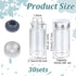 OLYCRAFT 30 Sets 10ml/0.34oz Clear Sealed Sample Vials Glass Sample Vials with Rubber Stopper and Plastic Aluminum Top Caps Glass Lab Sample Vials...