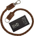 Hide & Drink, Braided Biker Chain, Key Lanyard for Wallet, Rustic Keychain, Keyring with Strap and Hook, Travel Accessories, Full Grain Leather, H...