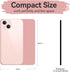 Small Rectangular Mouse pad , only Takes up Mouse Space, Universal Mini Mouse pad Portable Waterproof, with Non-Slip Glue Base, DarkPink 5X6 inche...