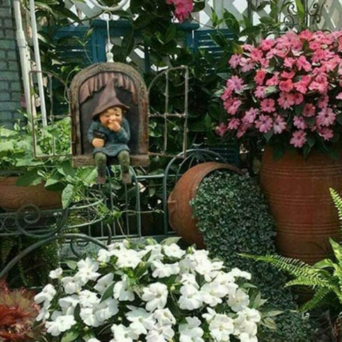 Enchanting Garden, Lawn, Terrace, and Courtyard Fun Gnome Decorations: Tree Embracers, Garden Gnome Statues, and Courtyard Watchers - Whimsical Tr...