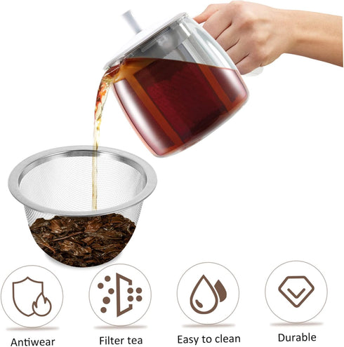 8pcs Tea Kettle Strainer Tea Strainers & Filters Teapot Infuser Replacement Mesh Tea Strainer Basket Tea Filter Coffee Strainer Portable Diffuser ...