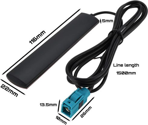 Vehicle WiFi Bluetooth Antenna FAKRA 2.4GHz 4G Cellular Hidden Aerial Antenna Compatible with BMW Compatible with CarPlay ABS Retrofit Aerial...